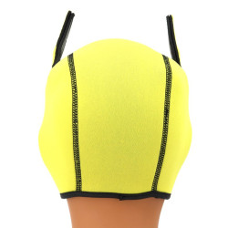 Kinky Puppy Cagoule Puppy Fox Néoprène Jaune-Rouge